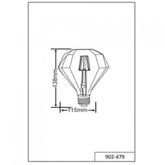 Trio E27 FILAMENT 902-479 led izzó e27  E27   4 W  320 lm  2700 K  A+